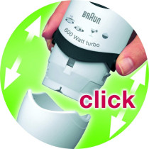 Braun Multiquick 5 Hand Blender W/ Chopper And Whisk, 220V, MQ5035, 1 Year Warranty
