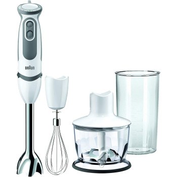 Braun Multiquick 5 Hand Blender W/ Chopper And Whisk, 220V, MQ5035, 1 Year Warranty