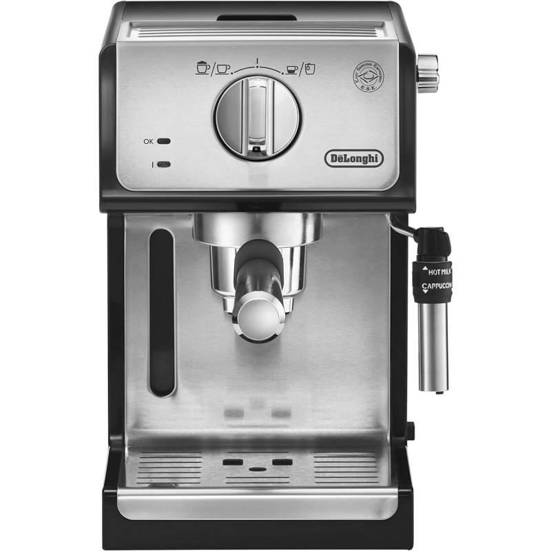 DeLonghi Traditional Barista Pump Espresso Machine, Coffee And Cappuccino Maker, Black, ECP35.31, 1 Year Warranty