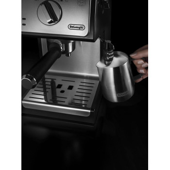 DeLonghi Traditional Barista Pump Espresso Machine, Coffee And Cappuccino Maker, Black, ECP35.31, 1 Year Warranty