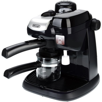 DeLonghi â€ŽStainless Steel Steam Coffee Maker, Black, EC9, 1 Year Warranty