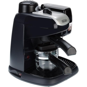 DeLonghi â€ŽStainless Steel Steam Coffee Maker, Black, EC9, 1 Year Warranty