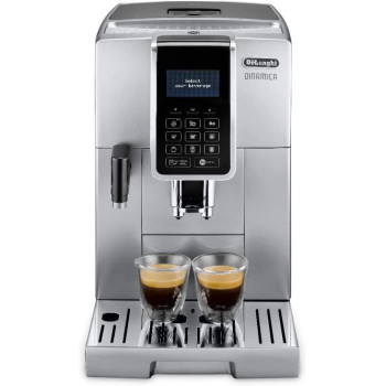 DeLonghi Fully Automatic Bean To Cup Coffee Machine With Built In Grinder, One Touch Espresso, Cappuccino, Latte, Macchiato Maker, Italian Design, Best For Home And Office, Dinamica, Ecam 350.75.S, 1 Year Warranty