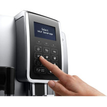 DeLonghi Fully Automatic Bean To Cup Coffee Machine With Built In Grinder, One Touch Espresso, Cappuccino, Latte, Macchiato Maker, Italian Design, Best For Home And Office, Dinamica, Ecam 350.75.S, 1 Year Warranty