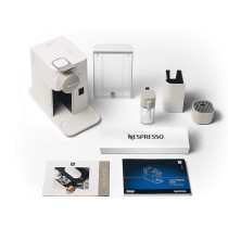 DeLonghi Lattissima One, Single Serve Capsule Coffee Machine, Automatic Frothed Milk, Cappuccino And Latte, EN500.W, White, 1 Year Warranty