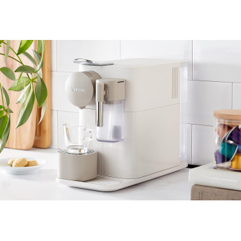 DeLonghi Lattissima One, Single Serve Capsule Coffee Machine, Automatic Frothed Milk, Cappuccino And Latte, EN500.W, White, 1 Year Warranty