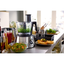 Philips 7000 Series Food Processor Powerchop Technology, 1300W, 3.4L Bowl, 1.5L Jar, Blender, Centrifugal Juicer And Citrus Press, Metal Kneading Hook, HR7778/01, 1 Year Warranty