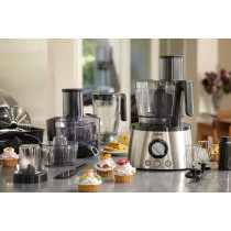 Philips 7000 Series Food Processor Powerchop Technology, 1300W, 3.4L Bowl, 1.5L Jar, Blender, Centrifugal Juicer And Citrus Press, Metal Kneading Hook, HR7778/01, 1 Year Warranty