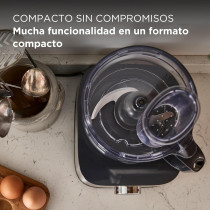 Kenwood Food Processor 800W Multi-Functional With 3 Stainless Steel Disks, Glass Blender, Glass Mill, Juicer Extractror, Dual Metal Whisk, Dough Maker, Citrus Juicer, FDM307SS, Silver, 1 Year Warranty
