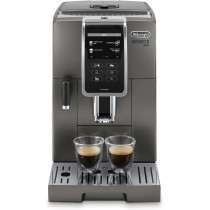 DeLonghi Dinamica Plus Bean To Cup Fully Automatic Coffee Machine With Built In Grinder, Americano, Cappuccino, Latte, Macchiato And Espresso Maker For Home And Office, ECAM370.95.T, Titanium, 1 Year Warranty