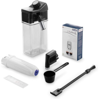 DeLonghi Dinamica Plus Bean To Cup Fully Automatic Coffee Machine With Built In Grinder, Americano, Cappuccino, Latte, Macchiato And Espresso Maker For Home And Office, ECAM370.95.T, Titanium, 1 Year Warranty