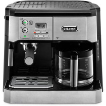 DeLonghi Combi Coffee Machine, Traditional Pump Espresso And Filter Coffee, 1.25 Liter, Bco431.S, Black And Stainless Steel, 1 Year Warranty