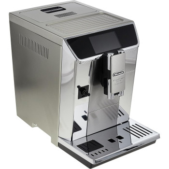 DeLonghi Prima Donna Elite Bean To Cup Fully Automatic Coffee Machine With Built In Grinder Americano, Cappuccino, Latte, Macchiato And Espresso Maker For Home And Office, ECAM650.85.MS, Metalic/Black, 1 Year Warranty