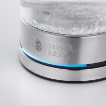 Russell Hobbs Compact Home Small Glass Kettle, 0.85 Litre Cordless Mini Electric Jug, 24191, 1 Year Warranty