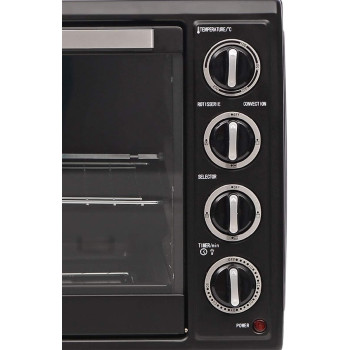 Bompani 65 LTRS Electric Oven With Rotisserie And Convection Fan, BEO65, Black, 1 Year Warranty