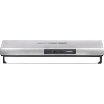 Bompani Wall Mounted Cooker Hood Size, 90 X 60Cm, Sliver, Model H1190ST, 1 Year Warranty