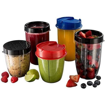 Russell Hobbs Nutri Boost Food Blender Juicer 700W, 15 Pieces Set, Multi-Function High-Speed Blender Mixer System With Nutrient Extractor, Smoothie Maker, Travel And Shaker Lids, 23180, 1 Year Warranty