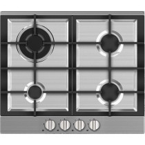 Midea 4 Burner Built In Gas Hob, Steel Finish, 60G40Me005-SFT, Silver, 1 Year Warranty