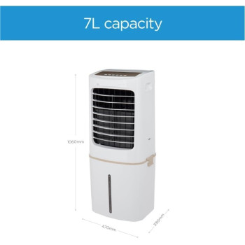 Midea Air Cooler With Remote Control For Home And Heavy Duty Air-Conditioning, 50L Water Tank Capacity For Outdoor And Indoor Use, Whisper-Quiet Performance And Powerful Air Flow, AC200-17JR, 1 Year Warranty