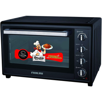 Nikai Kitchen Oven 100LTR 2700W, NT1001RCAX, Black, 1 Year Warranty