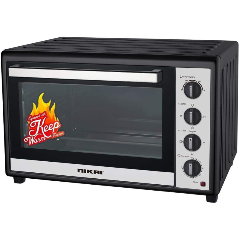 Nikai Kitchen Oven 100LTR 2700W, NT1001RCAX, Black, 1 Year Warranty