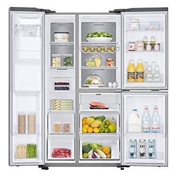 Samsung Side By Side With All Around Cooling Refrigerator, 602 L, RS65R5691Sl, Stainless Steel, 1 Year Warranty