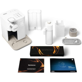 DeLonghi Gran Lattissima, Single Serve Capsule Coffee Machine, Automatic Frothed Milk, Cappuccino And Latte, EN650.W, White, 1 Year Warranty