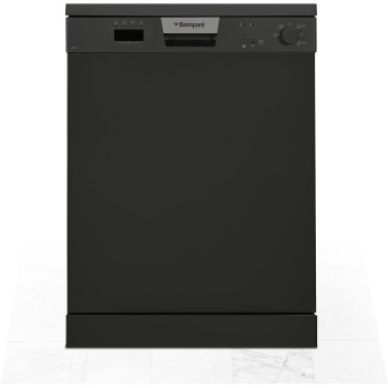 Bompani Free-Standing Dishwasher, 5 Programs, 12 Place Settings, Led Indicator, Stylish, Dark Black, BO5011, 1 Year Warranty