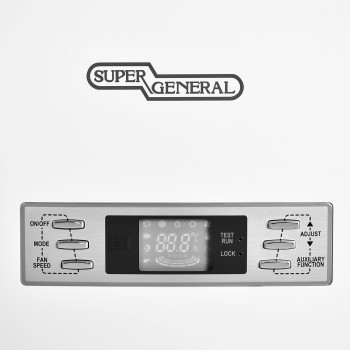 Super General 5 Ton Floor Standing Split Air Conditioner, 60000 Btu, Auto-Restart, Sleep-Mode, White, SGFS-60-GE, 61 X 39 X 192.5 Cm For Home, Office, Commercial Use, 1 Year Warranty