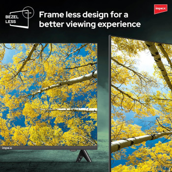 Impex 50 Inch UHD Smart LED TV - Android 9.0, Quad-Core Processor, A+ Grade Panel, 4K Ultra HD, E-Share, 2-Year Warranty - HDMI, USB, WiFi, Wall Mount, Super Slim, Smart Energy Saving - Gloria 50 Smart