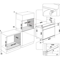 Bompani â€ŽStainless Steel Electric Oven With Grill, Built In Type Size 90 X 60 Cm, BO243XU, 1 Year Warranty