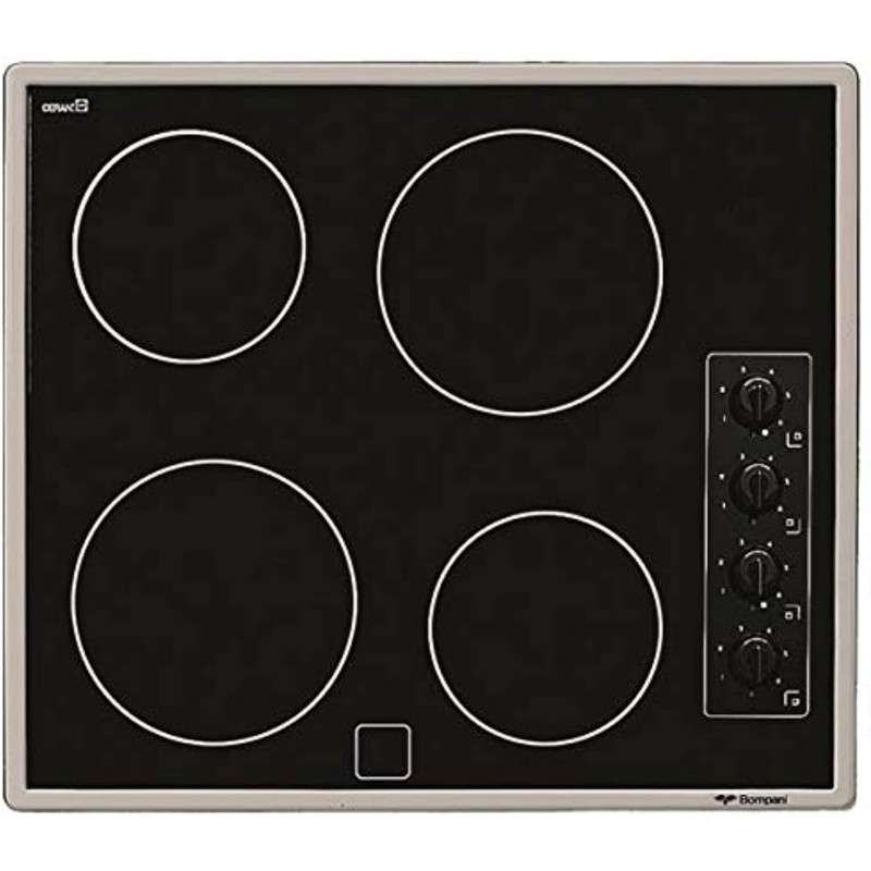 Bompani Dual Fuel Built In Ceramic Hob 4 Heating Zone 60Cm, BO273AHE, 1 Year Warranty