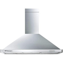 Bompani Chimney Hood, 90 X 60 Cm Stain-Less Steel Model, Chimney90ST, 1 Year Warranty