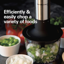 Hamilton Beach 5 In 1 Stainless Steel Hand Blender, Powerful Turbo Boost With Variable Speeds, Chopper, Mixer, Food Processor, Smoothie Maker, 160 Watts, 1 Year Warranty