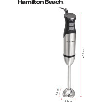 Hamilton Beach 5 In 1 Stainless Steel Hand Blender, Powerful Turbo Boost With Variable Speeds, Chopper, Mixer, Food Processor, Smoothie Maker, 160 Watts, 1 Year Warranty