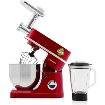 Nikai 1200W Food Processor With 6 Speed Settings, NFP555LDN3, Red And Silver, 1 Year Warranty