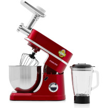 Nikai 1200W Food Processor With 6 Speed Settings, NFP555LDN3, Red And Silver, 1 Year Warranty