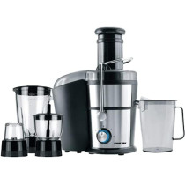 Nikai 800W 4 In 1 Food Processor Juicer-Blender-Mixer With 2 Speed Settings, NFP881G, Black And Silver, 1 Year Warranty