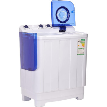 Nikai Top Load Washing Machine, 7 Kg Semi Auto, White, 1 Year Warranty