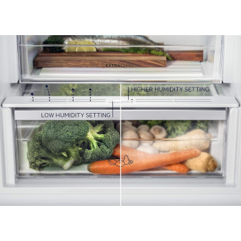 Electrolux Built In Refrigerator 277L Net Capacity, Frost Free 2 Doors Fridge With Bottom Freezer, Electronic Touch Controls With Led Indications, Internal Led Light, Fast Freeze Function, ENN2801EOW, 1 Year Warranty