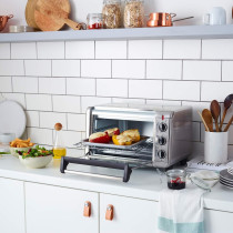 Russell Hobbs Express Mini Air Fryer Oven, 12.6L Capacity, 1500W, 5 Functions Countertop Convection Oven, Grill And Air Fryer, Stainless Steel, Silver, 1 Year Warranty