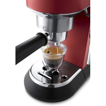DeLonghi Dedica Style Pump Espresso Machine, Red, EC685.R, 1 Year Warranty