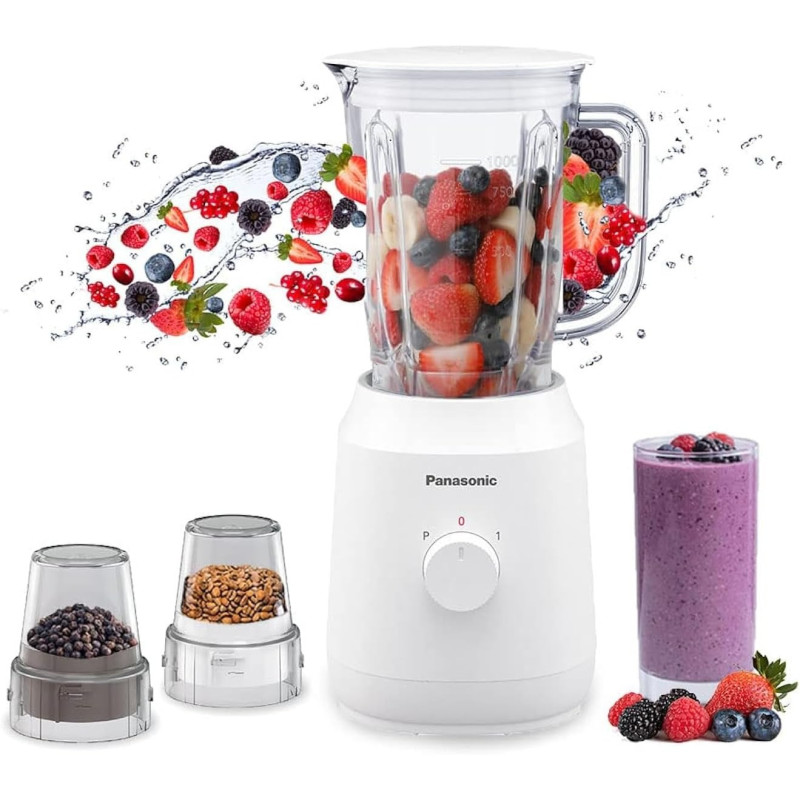 Panasonic, Lightweight, 400W Blender With 2 Mill, MCXEX1WTZ, 1 Year Warranty