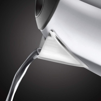 Russell Hobbs Victory Electric Kettle 1L, 2400W, Rapid Boil, Quiet, Perfect Pour, Energy Efficient, Stainless Steel, Silver, 1 Year Warranty