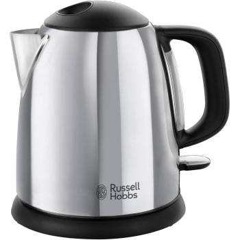 Russell Hobbs Victory Electric Kettle 1L, 2400W, Rapid Boil, Quiet, Perfect Pour, Energy Efficient, Stainless Steel, Silver, 1 Year Warranty