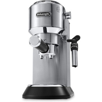 DeLonghi EC685 Dedica Style Pump Espresso Machine With Grinder, Silver, 1 Year Warranty