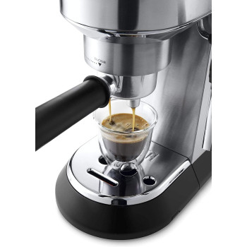 DeLonghi EC685 Dedica Style Pump Espresso Machine With Grinder, Silver, 1 Year Warranty