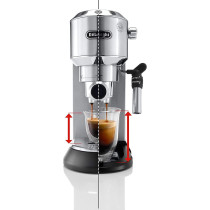 DeLonghi EC685 Dedica Style Pump Espresso Machine With Grinder, Silver, 1 Year Warranty