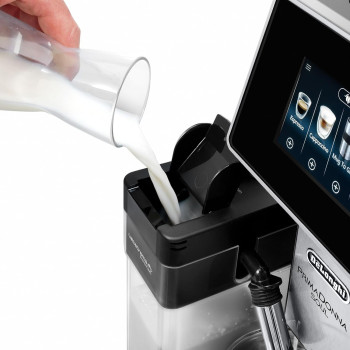 DeLonghi Primadonna Soul Fully Automatic Bean To Cup Coffee Machine In Built Grinder, Smart Touch Screen, Cappuccino, Latte Macchiato, Espresso Coffee Maker App Link, ECAM610.75.MB, 1 Year Warranty