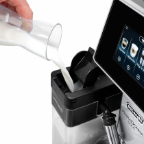DeLonghi Primadonna Soul Fully Automatic Bean To Cup Coffee Machine In Built Grinder, Smart Touch Screen, Cappuccino, Latte Macchiato, Espresso Coffee Maker App Link, ECAM610.75.MB, 1 Year Warranty